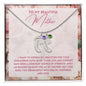 To My Mother- express my gratitude for your unwavering faith in me Custom Baby Feet Necklace with Birthstone - Starshine Box