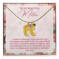 To My Mother- express my gratitude for your unwavering faith in me Custom Baby Feet Necklace with Birthstone - Starshine Box