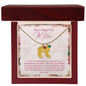 To My Mother- express my gratitude for your unwavering faith in me Custom Baby Feet Necklace with Birthstone - Starshine Box