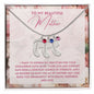 To My Mother- express my gratitude for your unwavering faith in me Custom Baby Feet Necklace with Birthstone - Starshine Box