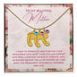 To My Mother- express my gratitude for your unwavering faith in me Custom Baby Feet Necklace with Birthstone - Starshine Box