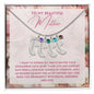 To My Mother- express my gratitude for your unwavering faith in me Custom Baby Feet Necklace with Birthstone - Starshine Box