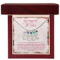To My Mother- express my gratitude for your unwavering faith in me Custom Baby Feet Necklace with Birthstone - Starshine Box
