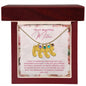 To My Mother- express my gratitude for your unwavering faith in me Custom Baby Feet Necklace with Birthstone - Starshine Box