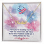 To my BEST FRIEND Thank you for touching my life Personalized Name Necklace - StarShineBox -