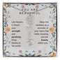 You Are Beautiful, Like flowers in bloom Birth Flower Name Necklace - StarShineBox -