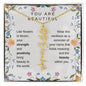 You Are Beautiful, Like flowers in bloom Birth Flower Name Necklace - StarShineBox -