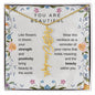 You Are Beautiful, Like flowers in bloom Birth Flower Name Necklace - StarShineBox -