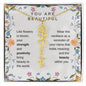 You Are Beautiful, Like flowers in bloom Birth Flower Name Necklace - StarShineBox -