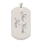 If I Did Anything Right personalized Luxury Graphic Dog Tag Necklace