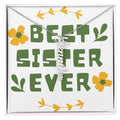 Best Sister Ever Personalized Vertical Name Necklace