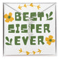 Best Sister Ever Personalized Vertical Name Necklace