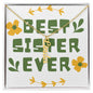Best Sister Ever Personalized Vertical Name Necklace