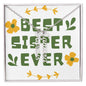 Best Sister Ever Personalized Vertical Name Necklace