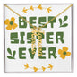 Best Sister Ever Personalized Vertical Name Necklace