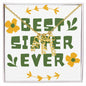 Best Sister Ever Personalized Vertical Name Necklace