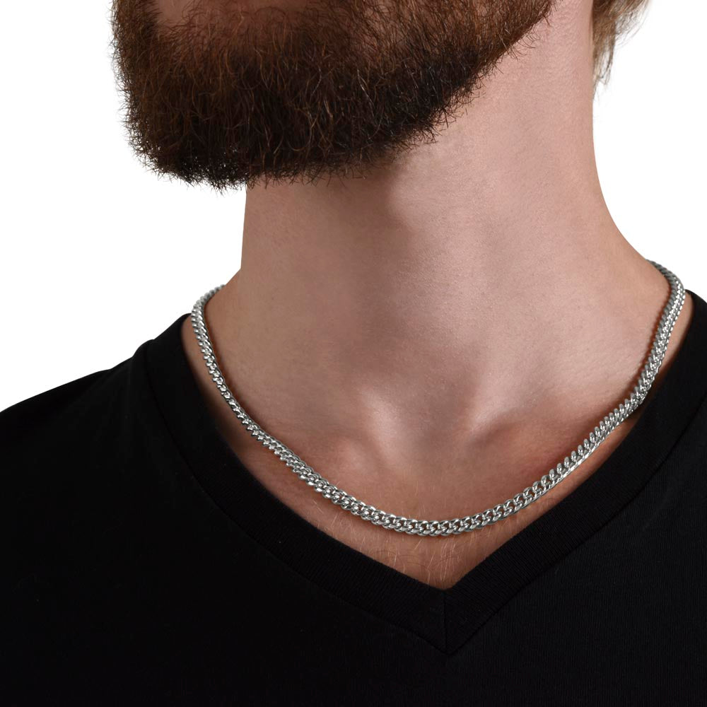Promise Necklace Cuban Link Chain