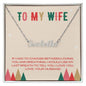 Custom Name Necklace- To My Wife If I had to choose between loving you