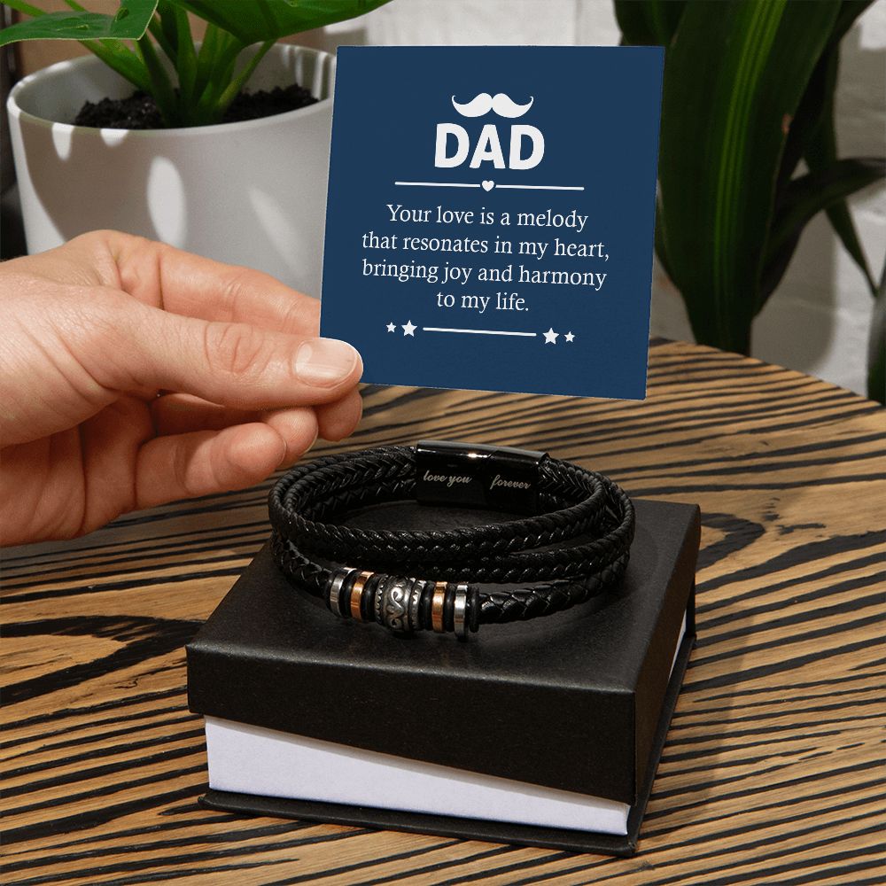 Dad - Your love is a melody Love You Forever Bracelet - StarShineBox -