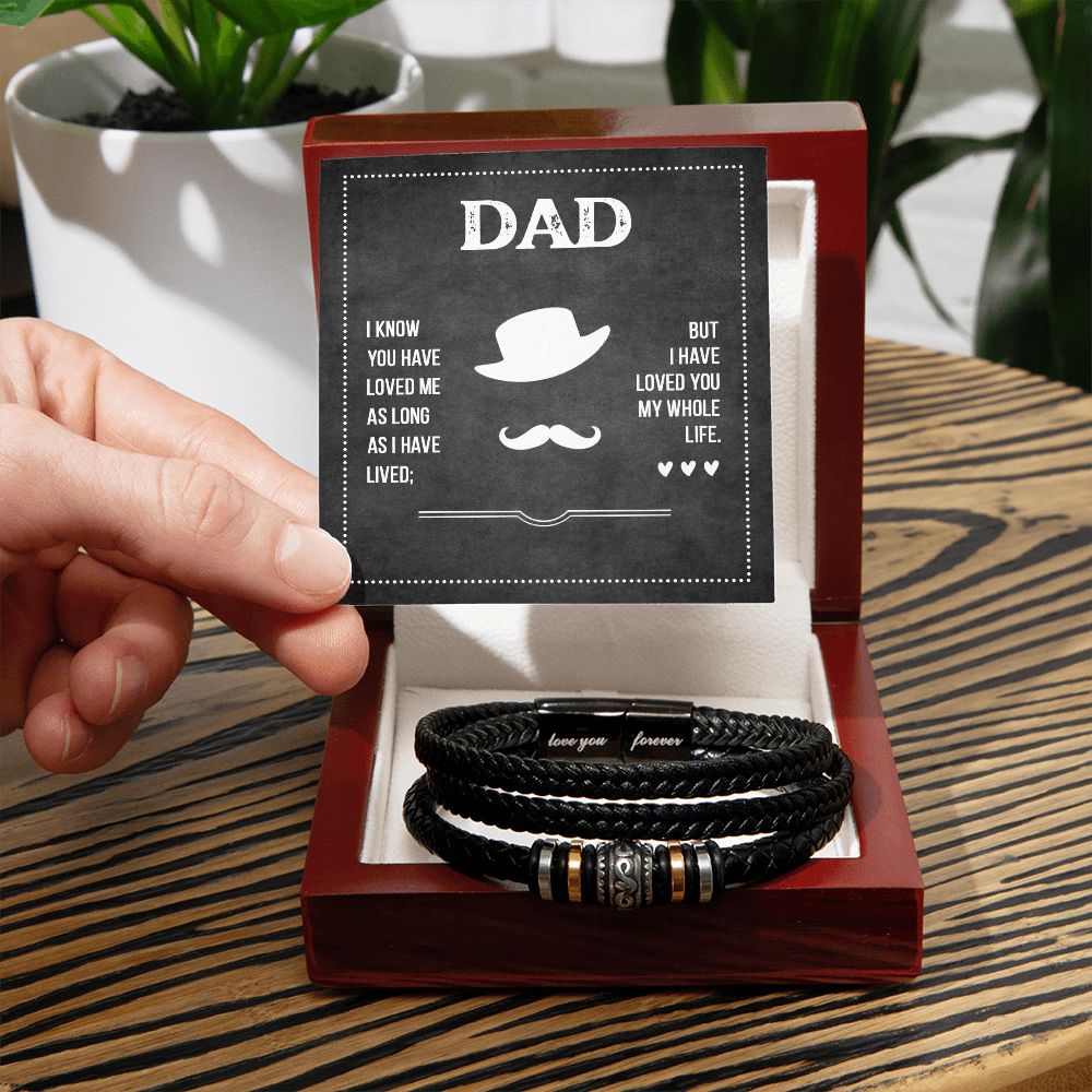 Dad I know you have loved me Love You Forever Bracelet - StarShineBox -