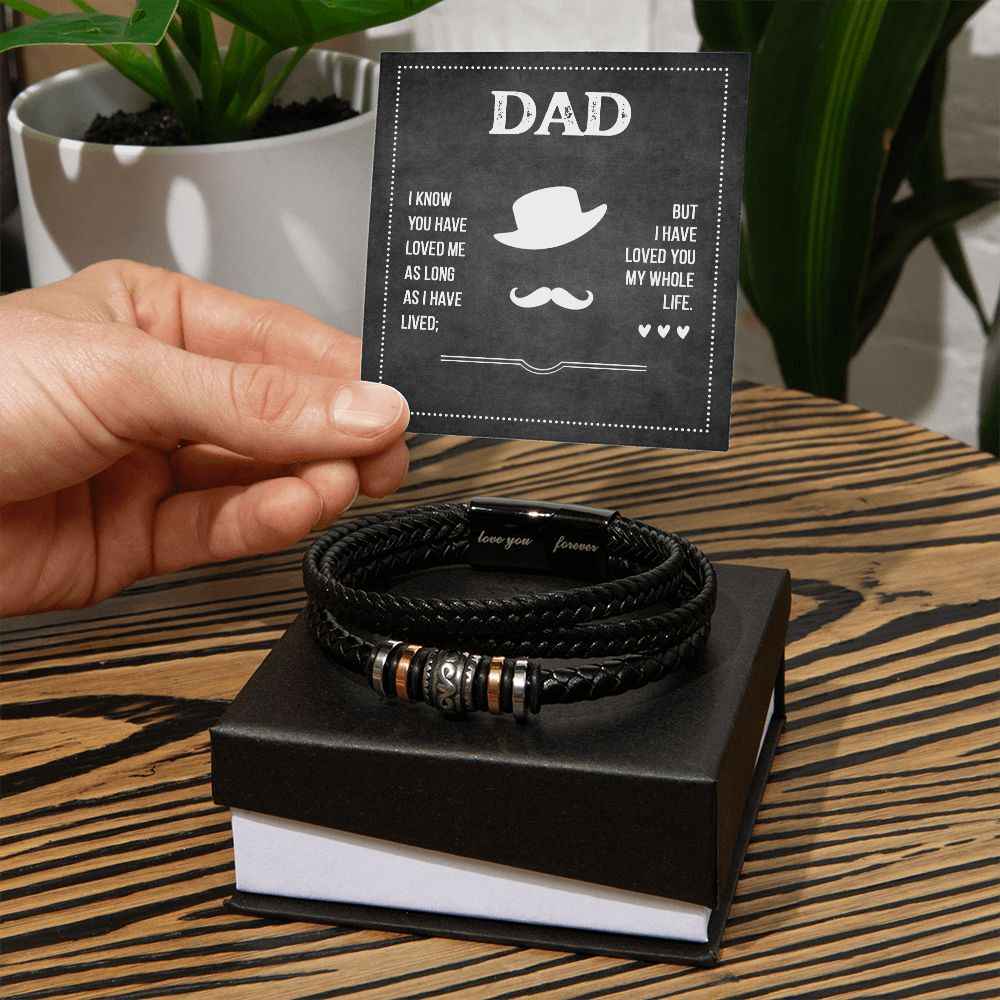Dad I know you have loved me Love You Forever Bracelet