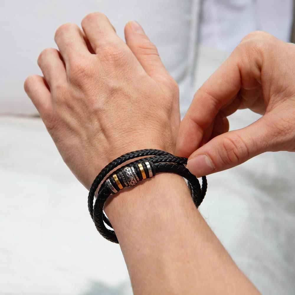Dad a sons first Hero Love You Forever Bracelet