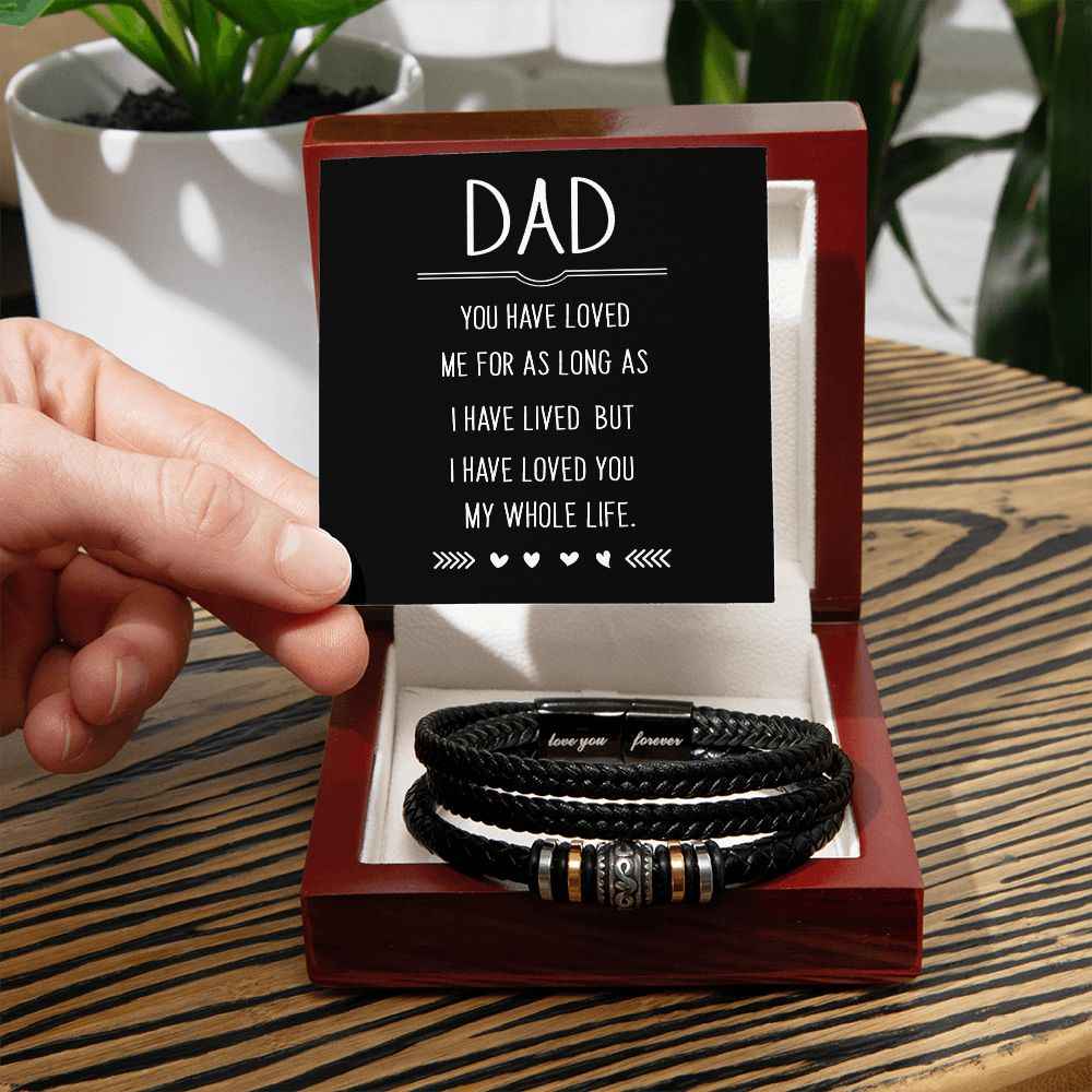 Dad you have loved me Love You Forever Bracelet