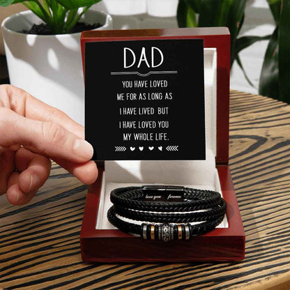 Dad you have loved me Love You Forever Bracelet