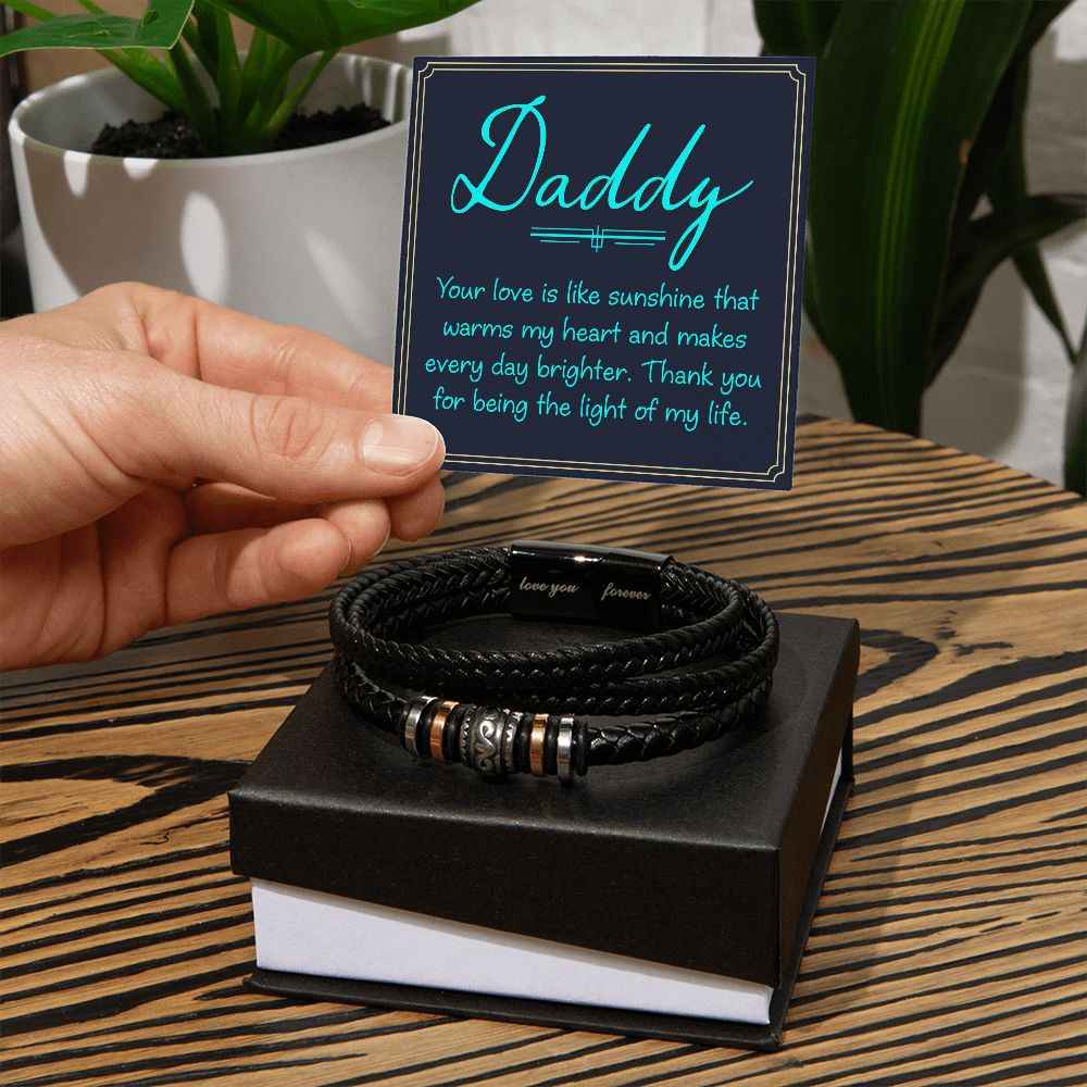 Dad, your love is Love You Forever Bracelet