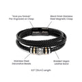 Dad, your love is Love You Forever Bracelet