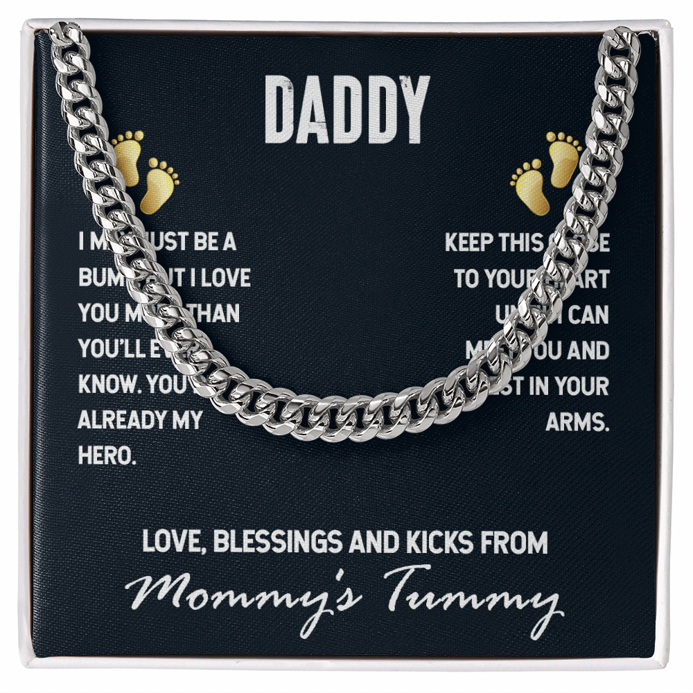 Daddy-I may just be a bump- Cubin Link Chain - Starshine Box 
