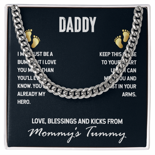 Daddy-I may just be a bump- Cubin Link Chain - Starshine Box 