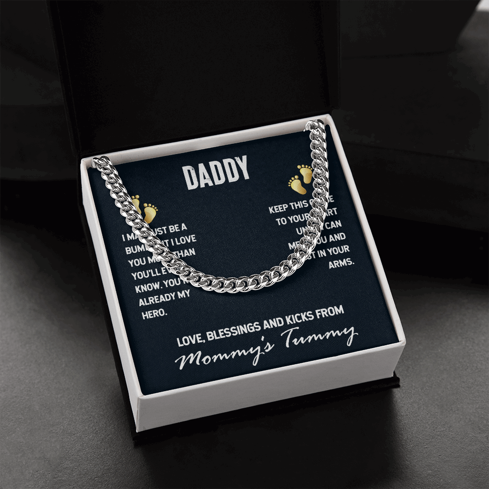 Daddy-I may just be a bump- Cubin Link Chain - Starshine Box 