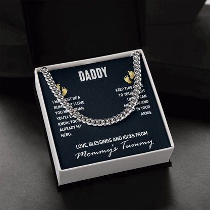 Daddy-I may just be a bump- Cubin Link Chain - Starshine Box 