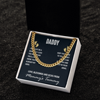 Daddy-I may just be a bump- Cubin Link Chain - Starshine Box 
