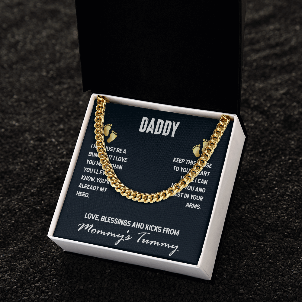 Daddy-I may just be a bump- Cubin Link Chain - Starshine Box 