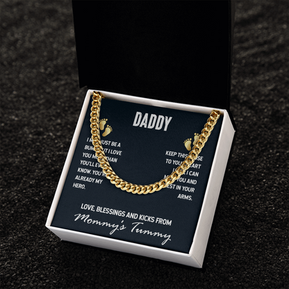 Daddy-I may just be a bump- Cubin Link Chain - Starshine Box 