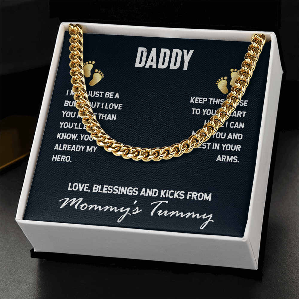 Daddy-I may just be a bump- Cubin Link Chain - Starshine Box 