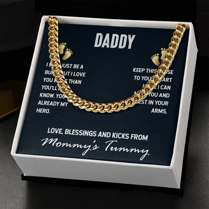 Daddy-I may just be a bump- Cubin Link Chain - Starshine Box 