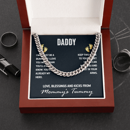 Daddy-I may just be a bump- Cubin Link Chain - Starshine Box 