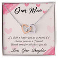 Dear Mom-Happy Mother’s Day! Interlocking Hearts Necklace
