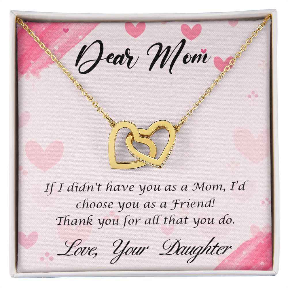 Dear Mom-Happy Mother’s Day! Interlocking Hearts Necklace