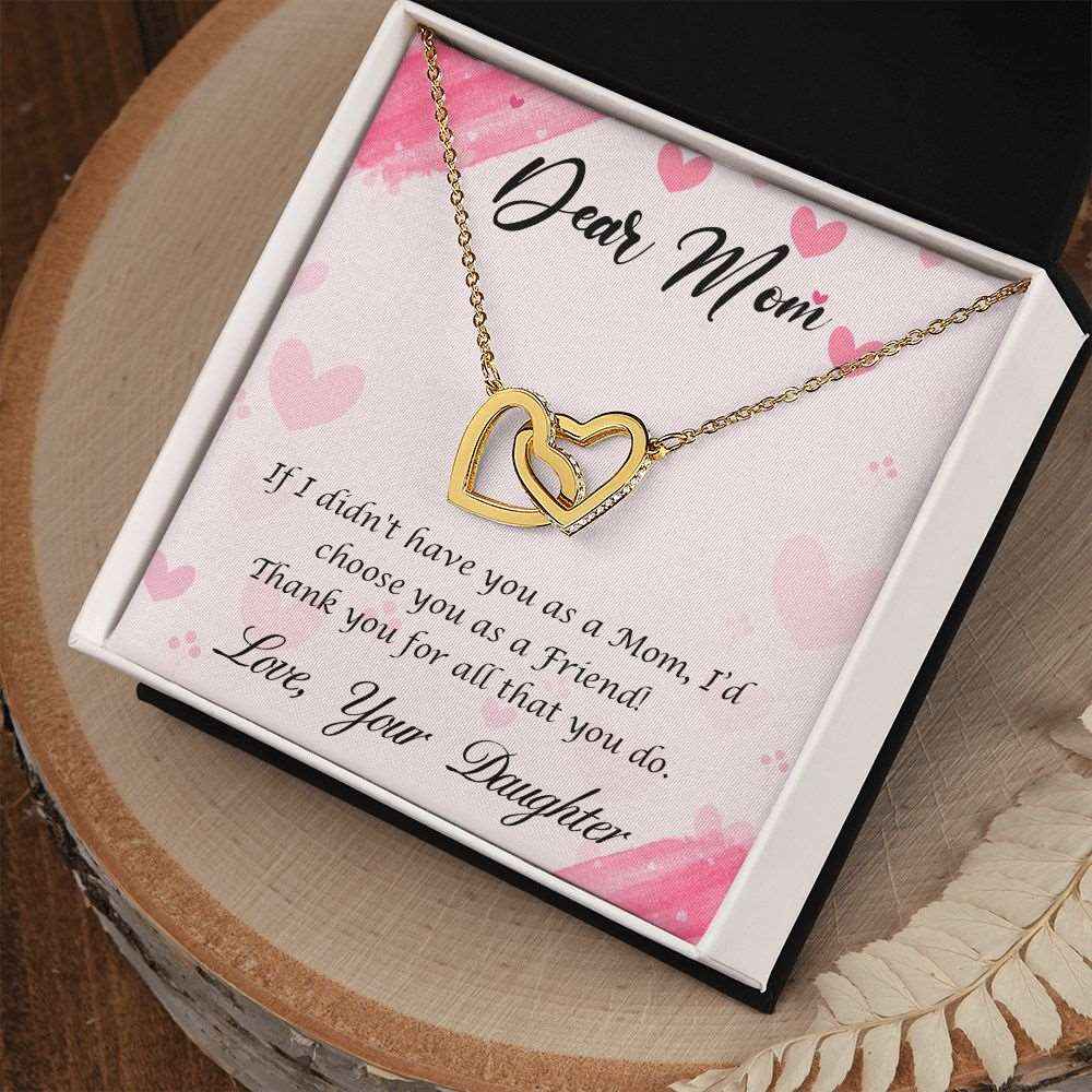 Dear Mom-Happy Mother’s Day! Interlocking Hearts Necklace