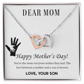 Dear Mom-  Happy Mother’s Day! You’re the mom Interlocking Hearts Necklace