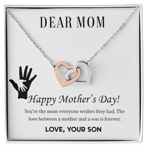 Dear Mom-  Happy Mother’s Day! You’re the mom Interlocking Hearts Necklace