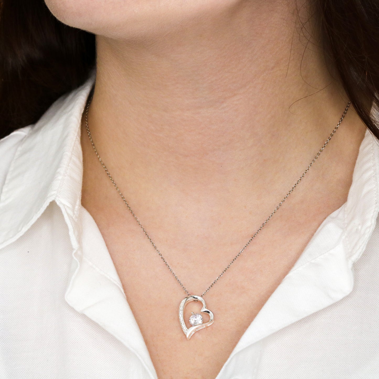 To My Wife - I Can't Live Without You Forever Love Necklace