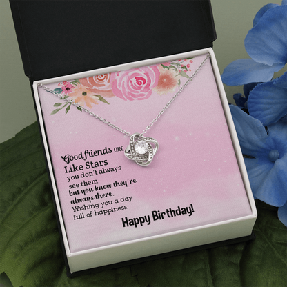 Good friend Birthday The Love Knot Necklace - Starshine Box 