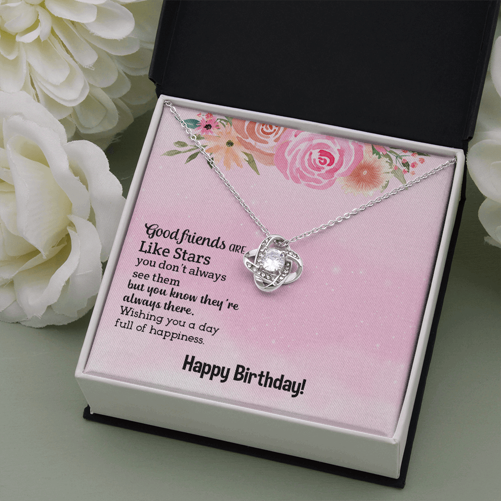 Good friend Birthday The Love Knot Necklace - Starshine Box 
