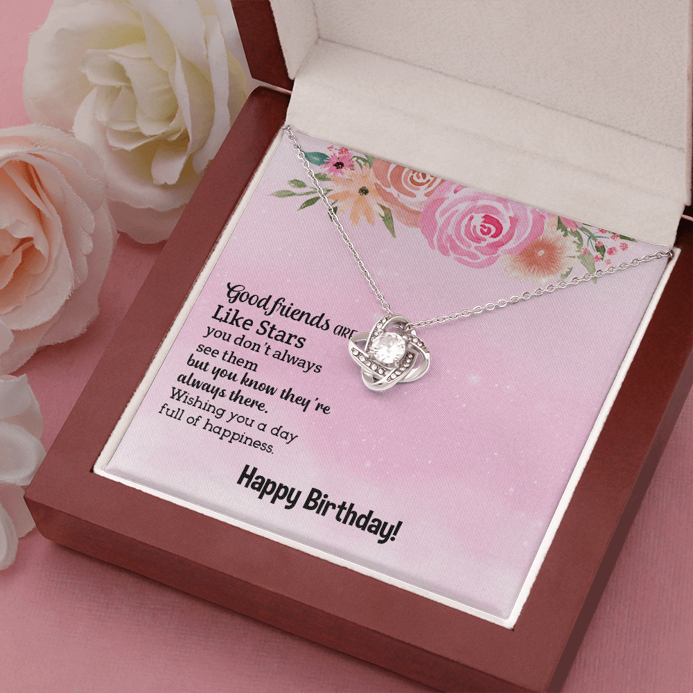 Good friend Birthday The Love Knot Necklace - Starshine Box 