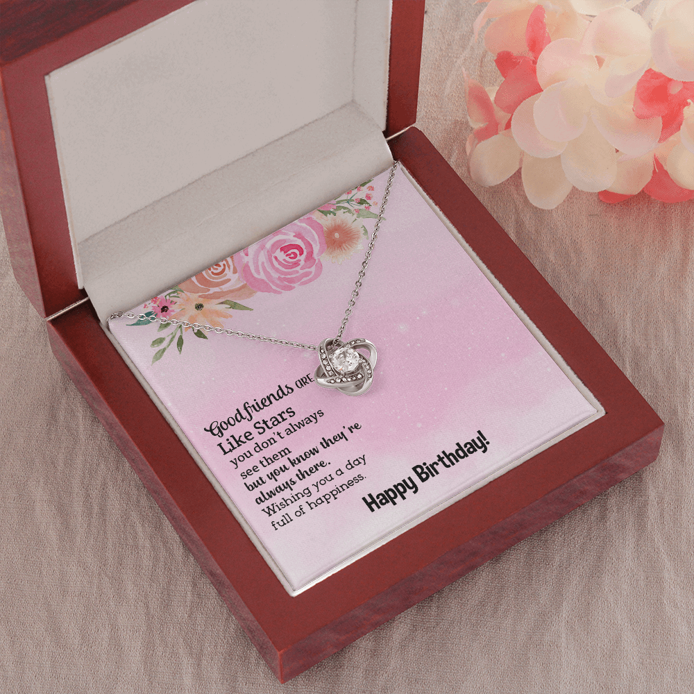 Good friend Birthday The Love Knot Necklace - Starshine Box 